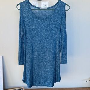 Loveappella Blue Heather Long Sleeve Tee